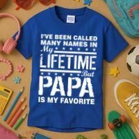 My Favorite Name Is Papa Kids T-Shirt thumb 3