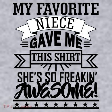 My Favorite Niece Gave Me This Women's Racerback Cropped Tank