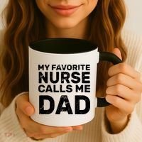 My Favorite Nurse Call Me Dad Coffee Mug thumb 3