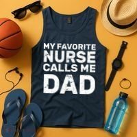 My Favorite Nurse Call Me Dad Tank Top thumb 4
