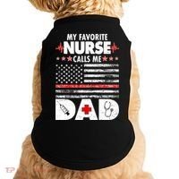 My Favorite Nurse Calls Me Dad Support Frontline Doggie Tank thumb 0