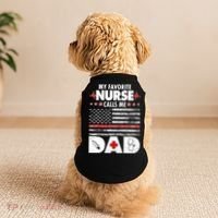 My Favorite Nurse Calls Me Dad Support Frontline Doggie Tank thumb 2