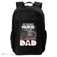 My Favorite Nurse Calls Me Dad Support Frontline Backpack thumb 0