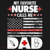 My Favorite Nurse Calls Me Dad Support Frontline Mousepad thumb 1