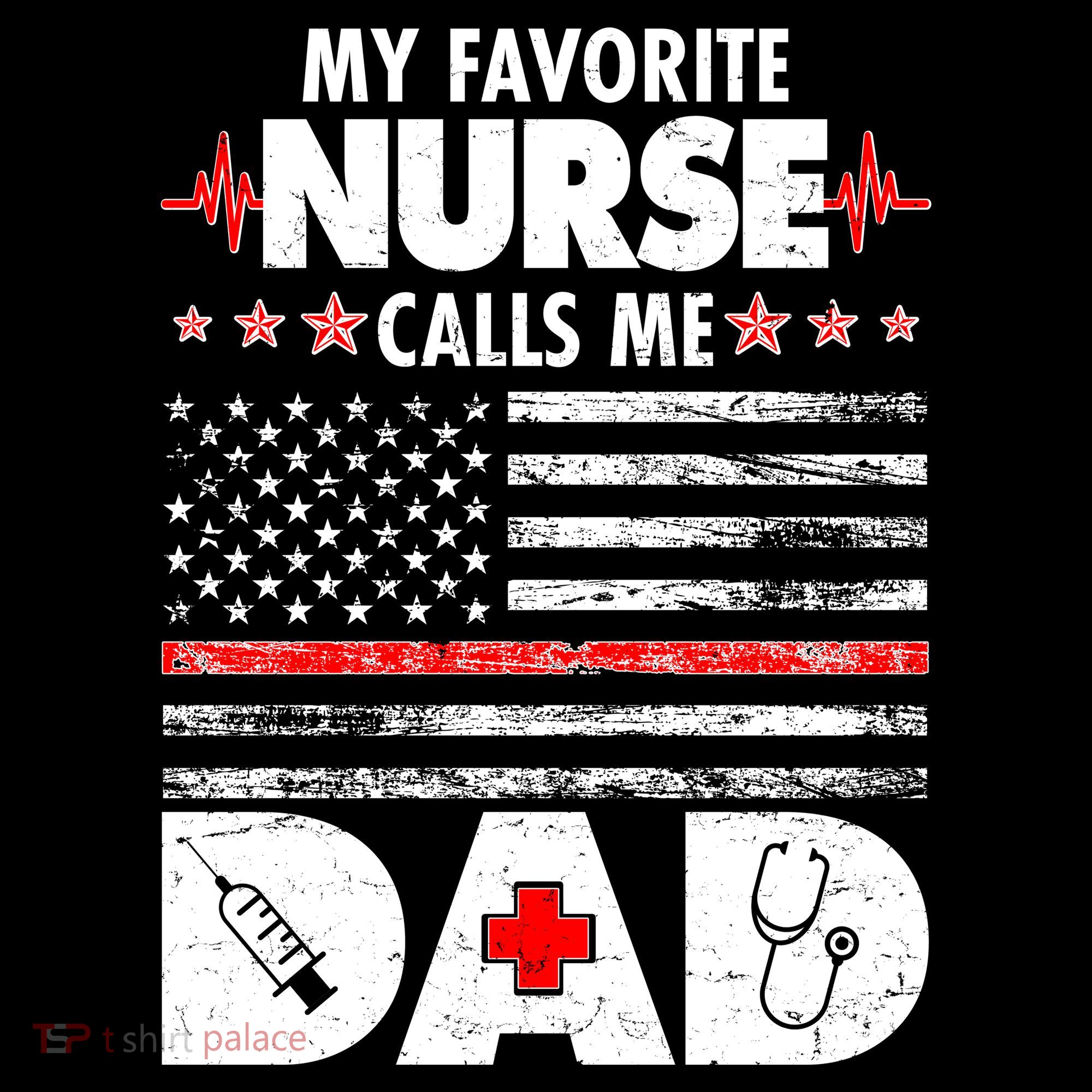 My Favorite Nurse Calls Me Dad Support Frontline Ornament