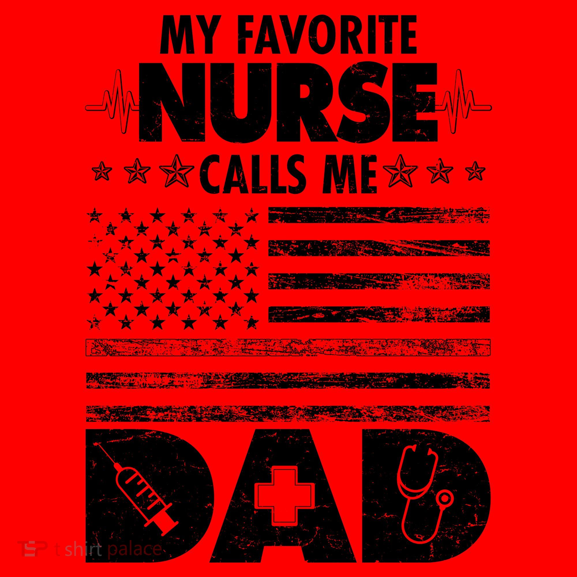 My Favorite Nurse Calls Me Dad Support Frontline Santa Hat