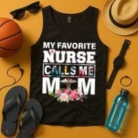 My Favorite Nurse Calls Me Mom Tank Top thumb 4