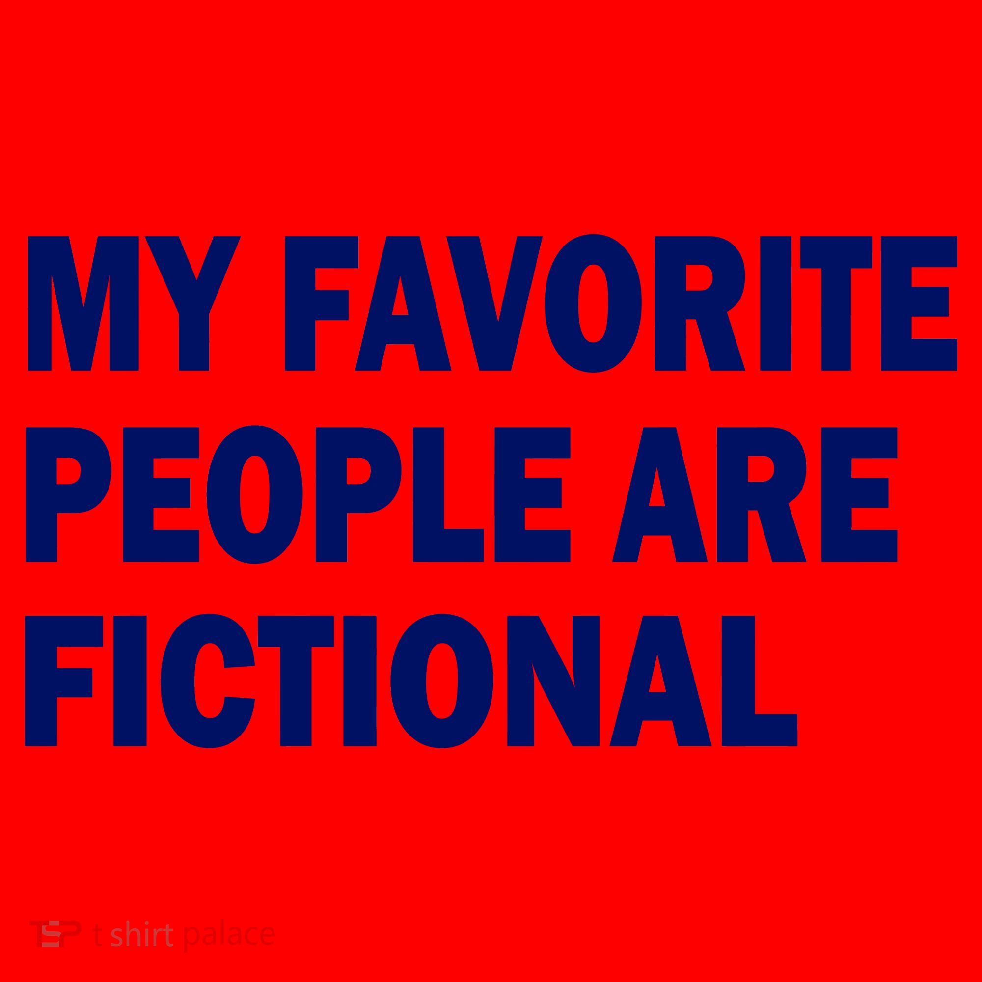 My Favorite People Are Fictional Santa Hat