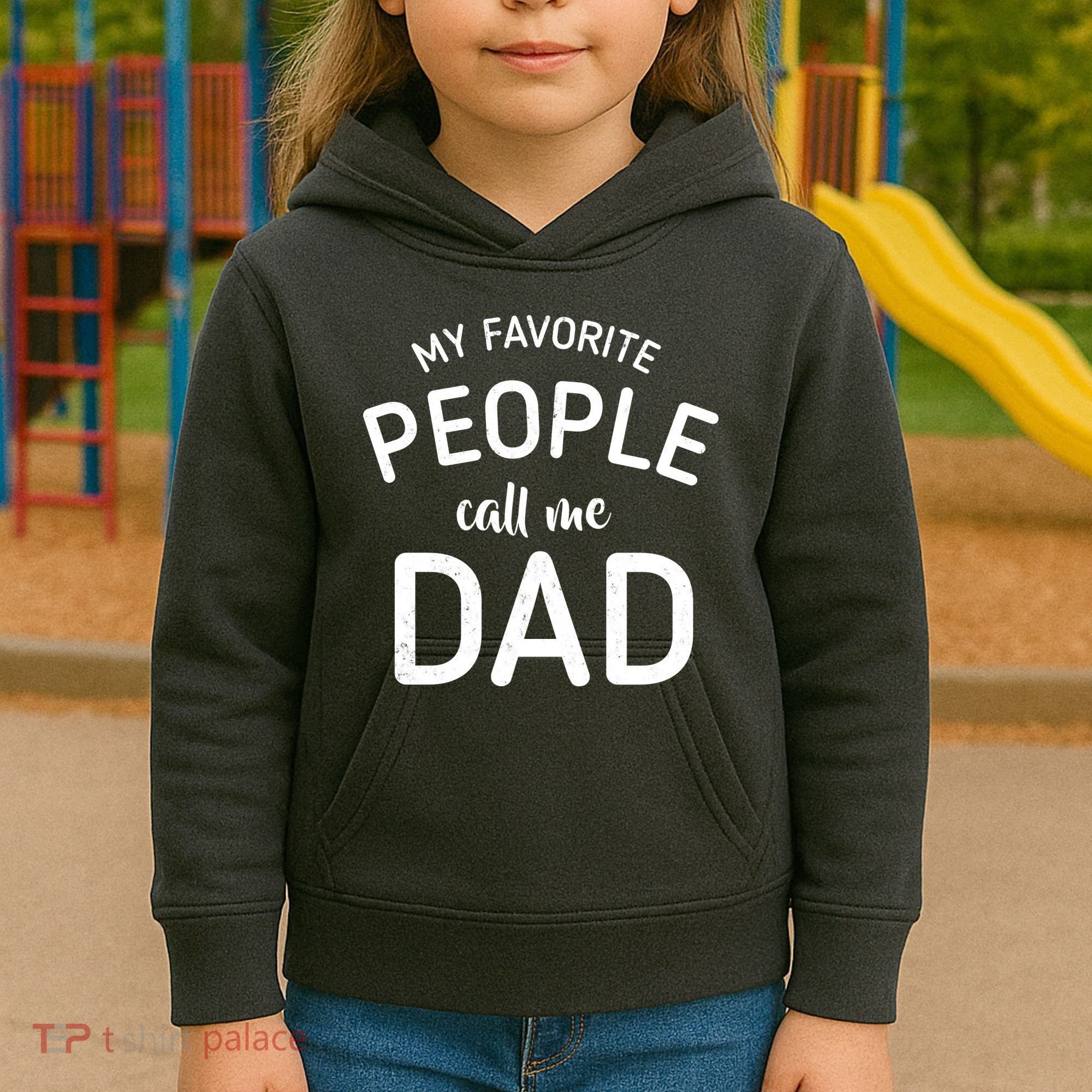 My Favorite People Call Me Dad Kids Hoodie
