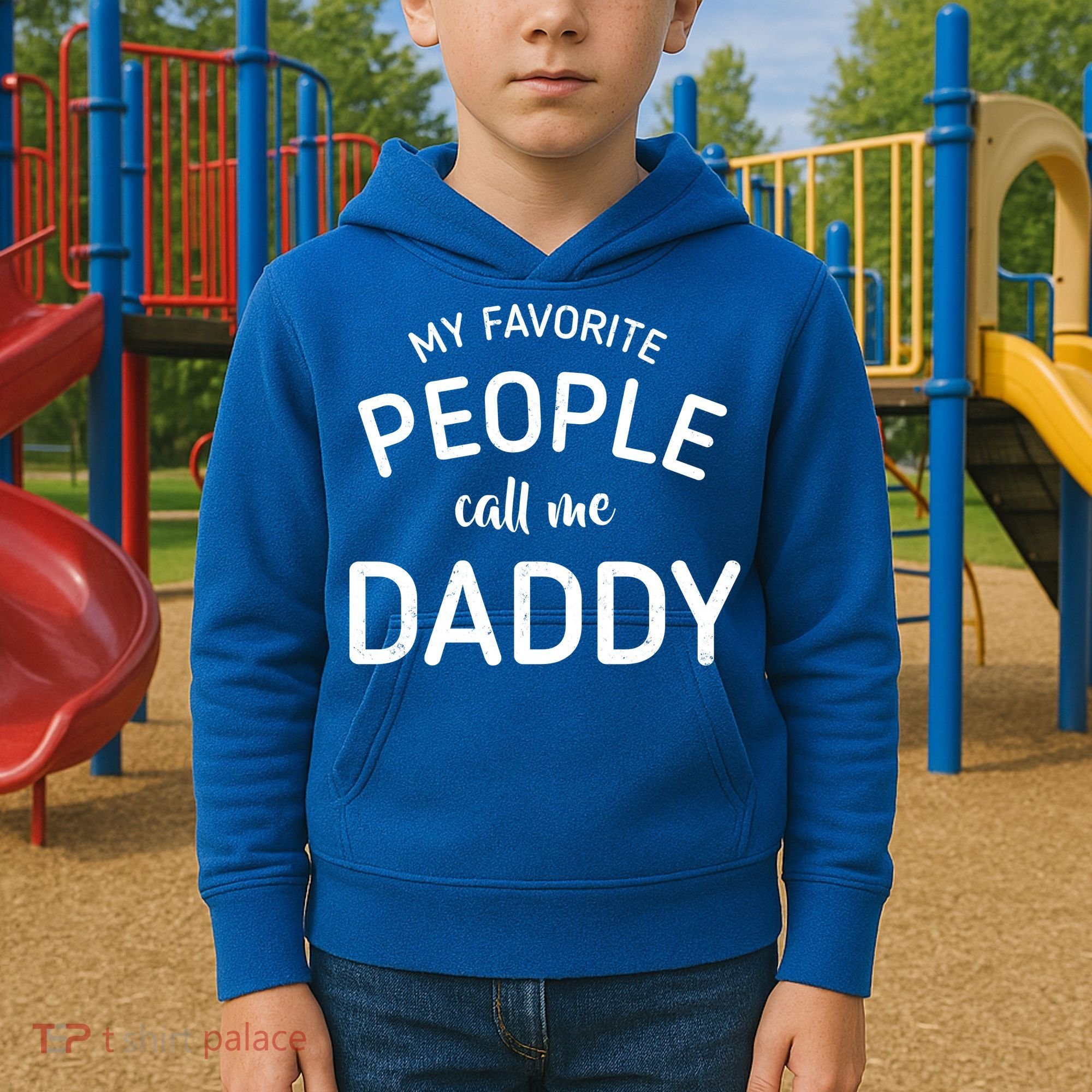 My Favorite People Call Me Daddy Kids Hoodie