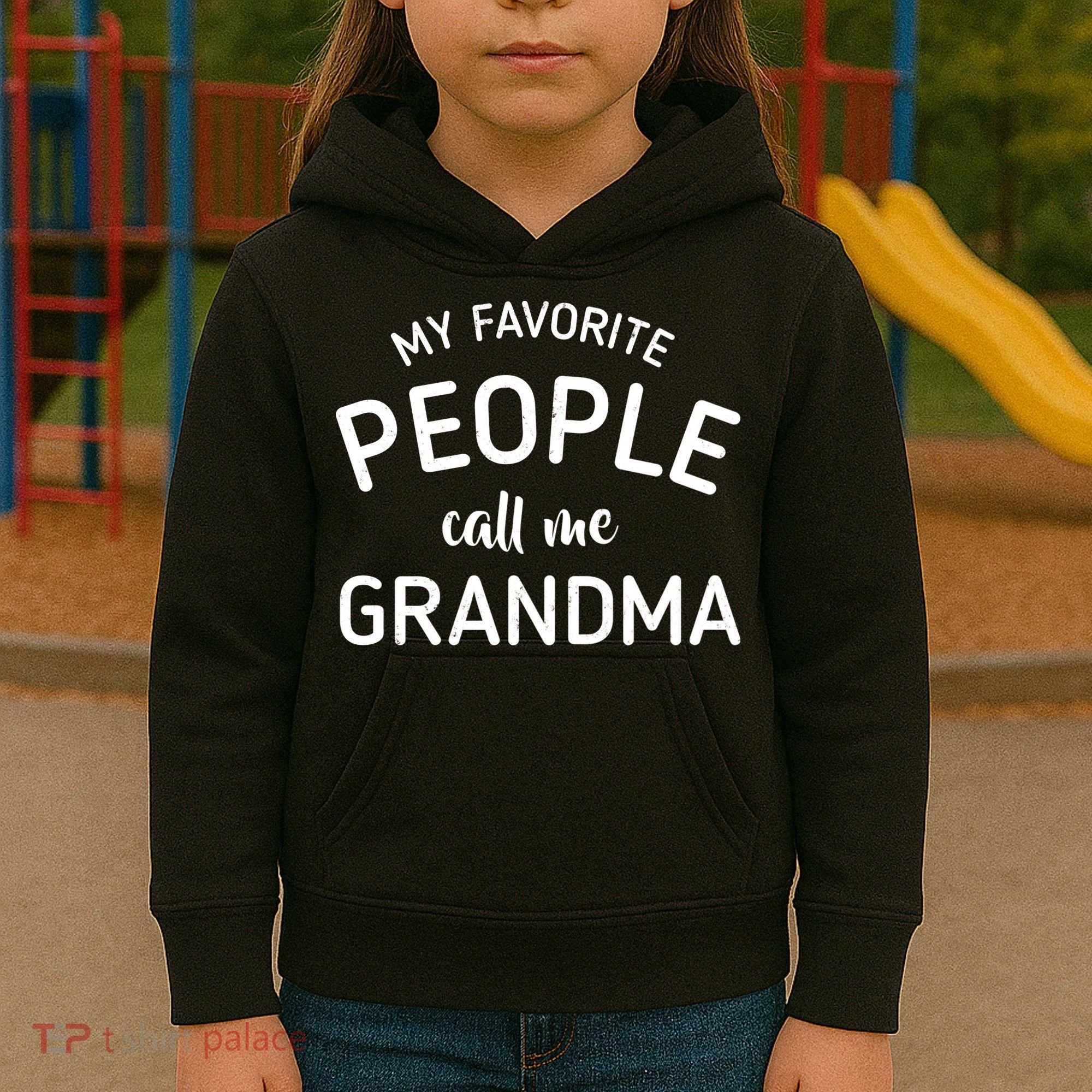 My Favorite People Call Me Grandma Kids Hoodie
