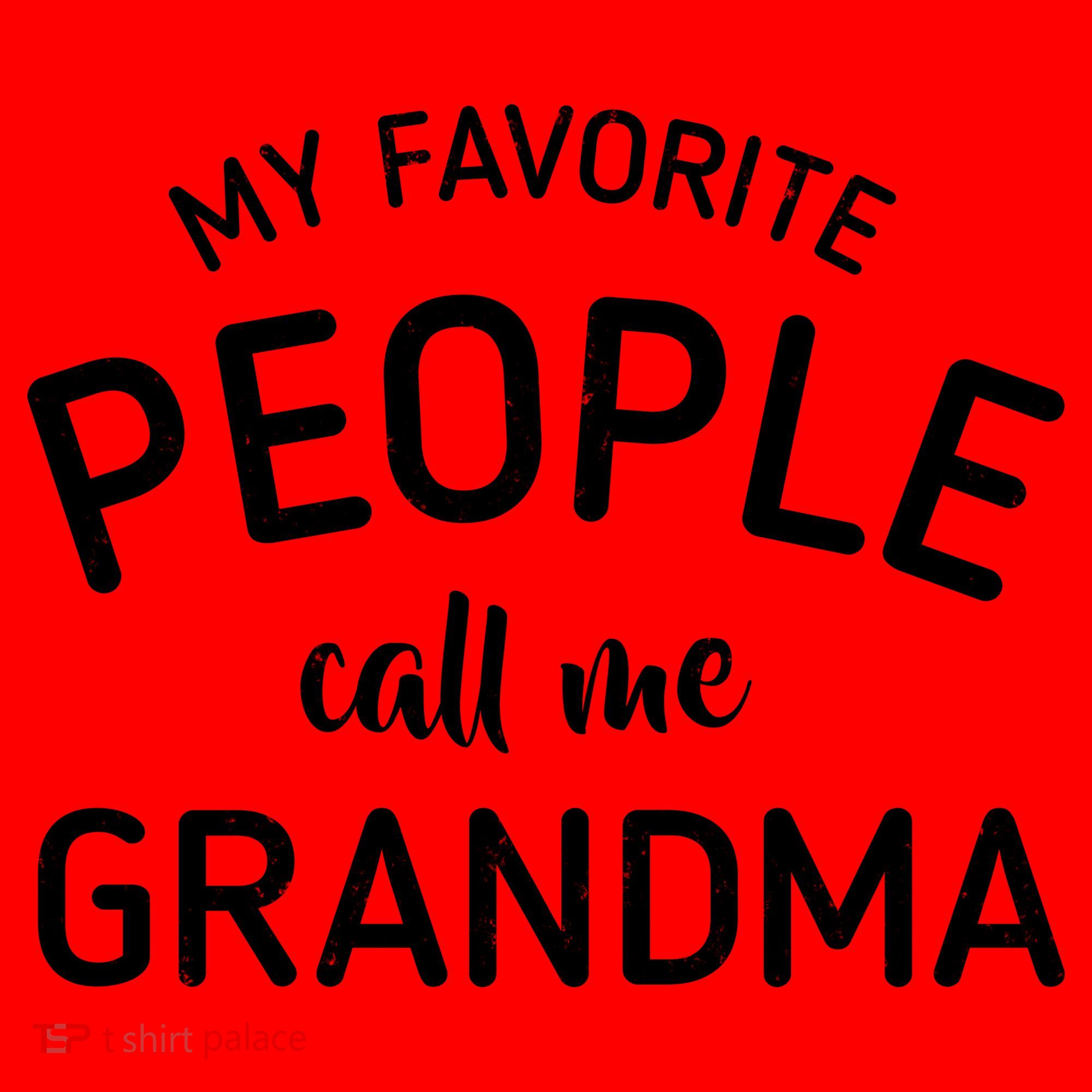 My Favorite People Call Me Grandma Santa Hat