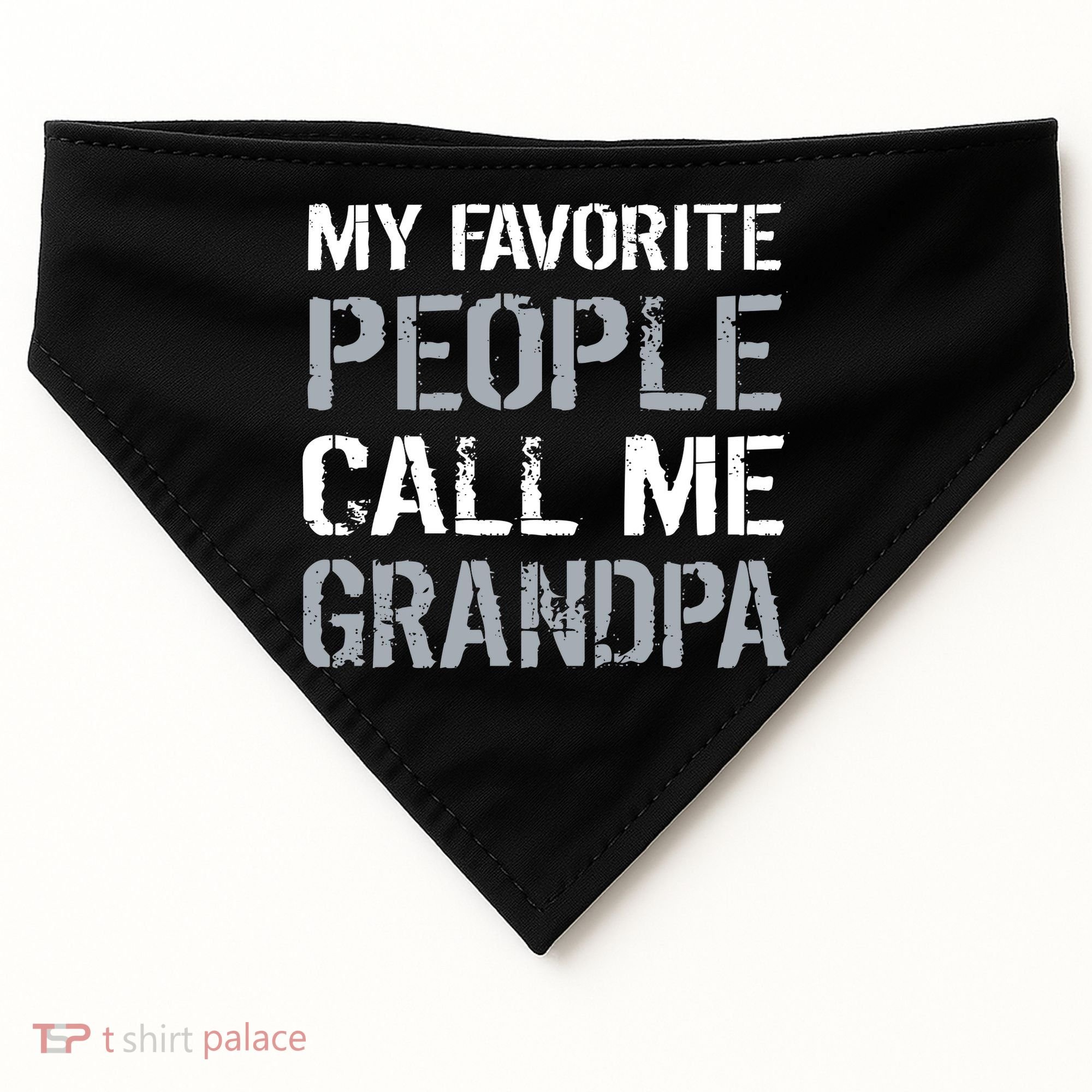 My Favorite People Call Me Grandpa USA-Made Doggie Bandana