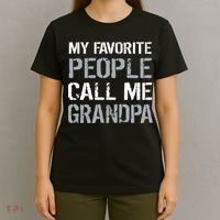My Favorite People Call Me Grandpa T-Shirt thumb 4