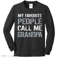 My Favorite People Call Me Grandpa Kids Long Sleeve Shirt thumb 0