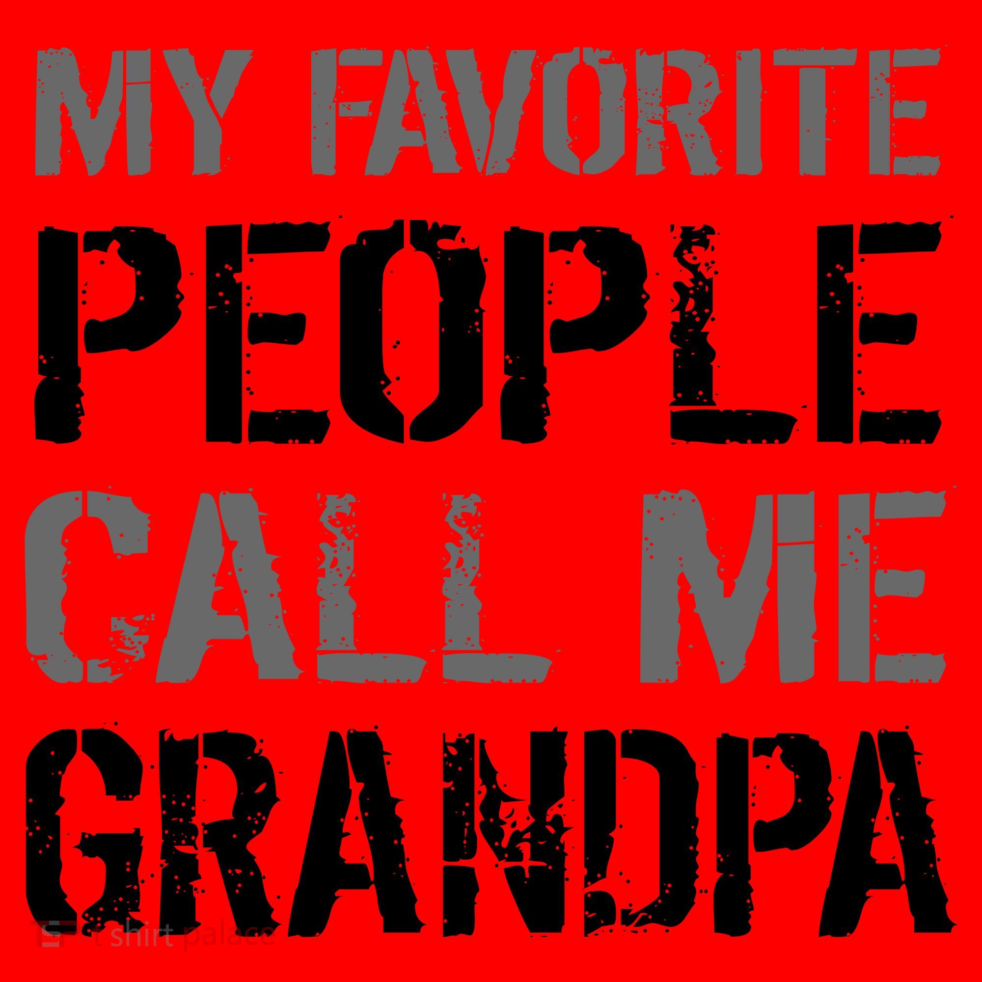 My Favorite People Call Me Grandpa Santa Hat