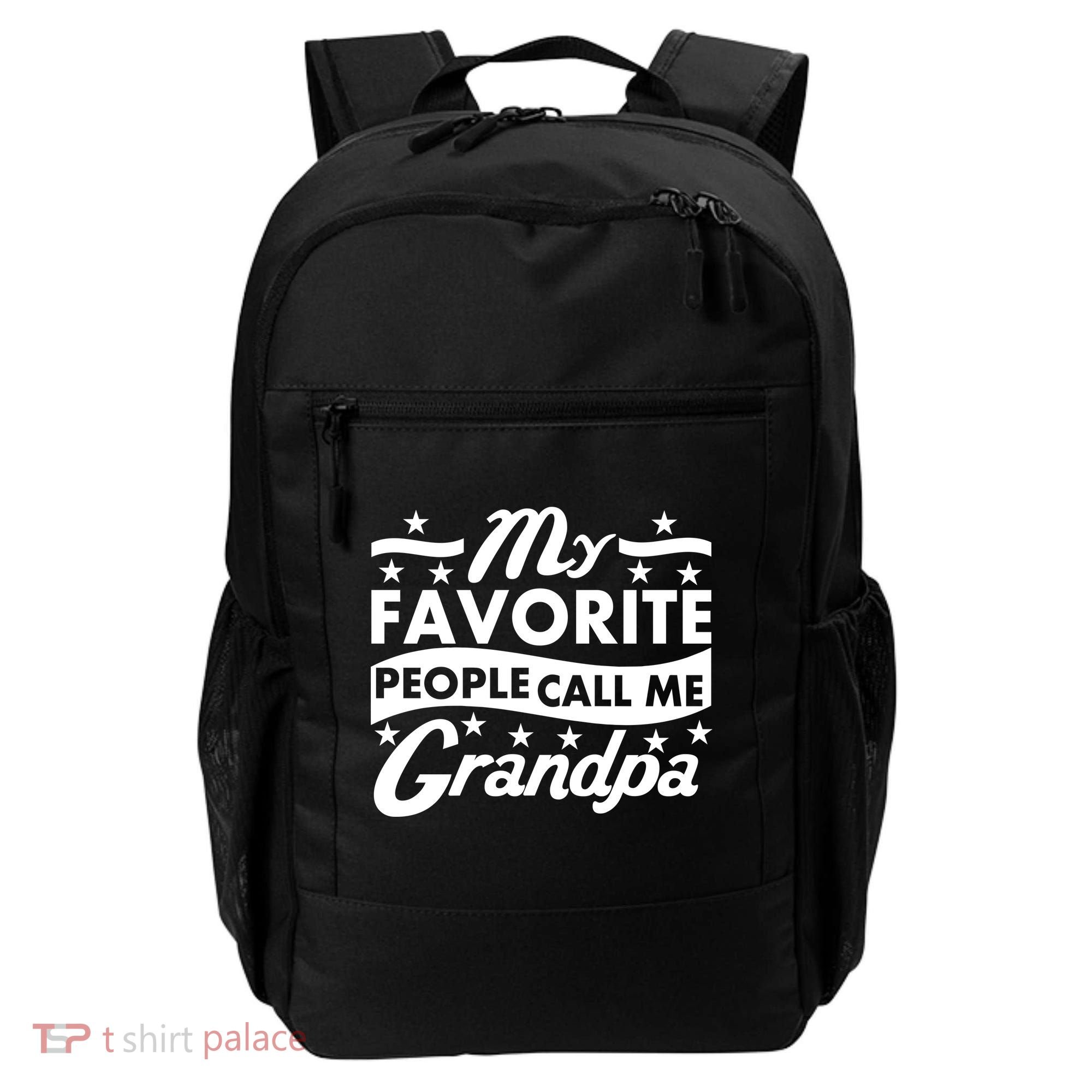 My Favorite People Call Me Grandpa Father's Day Backpack
