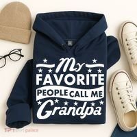 My Favorite People Call Me Grandpa Father's Day Hoodie thumb 4