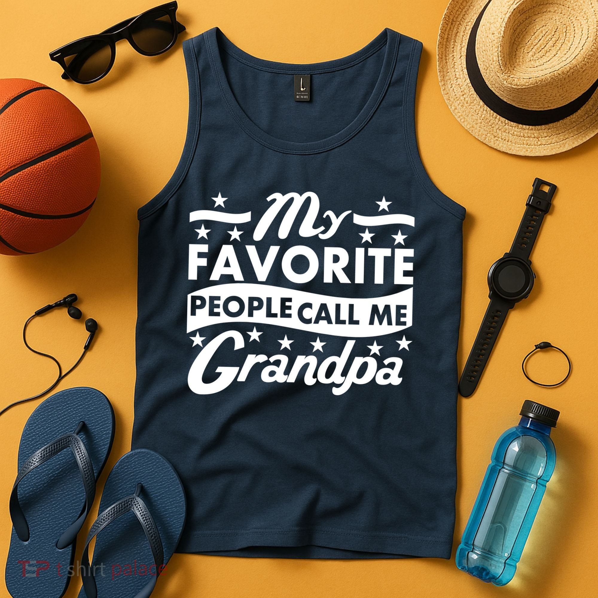 My Favorite People Call Me Grandpa Father's Day Tank Top