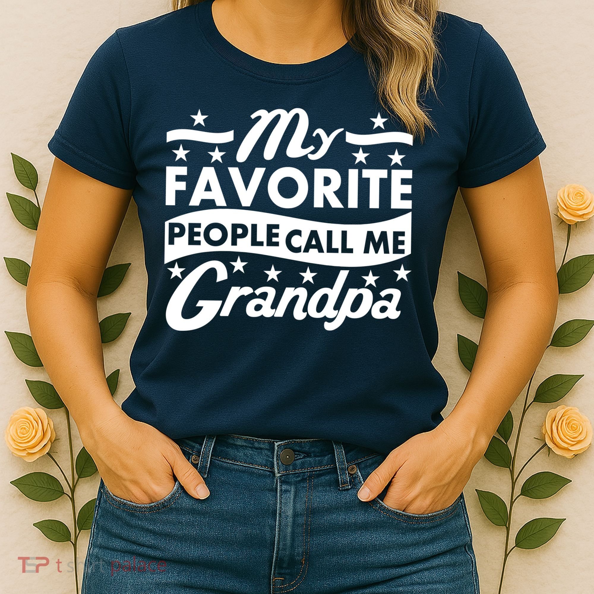 My Favorite People Call Me Grandpa Father's Day Women's T-Shirt