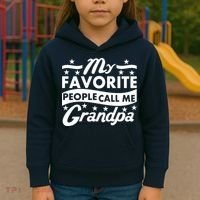My Favorite People Call Me Grandpa Father's Day Kids Hoodie thumb 3