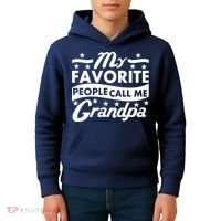 My Favorite People Call Me Grandpa Father's Day Kids Hoodie thumb 4
