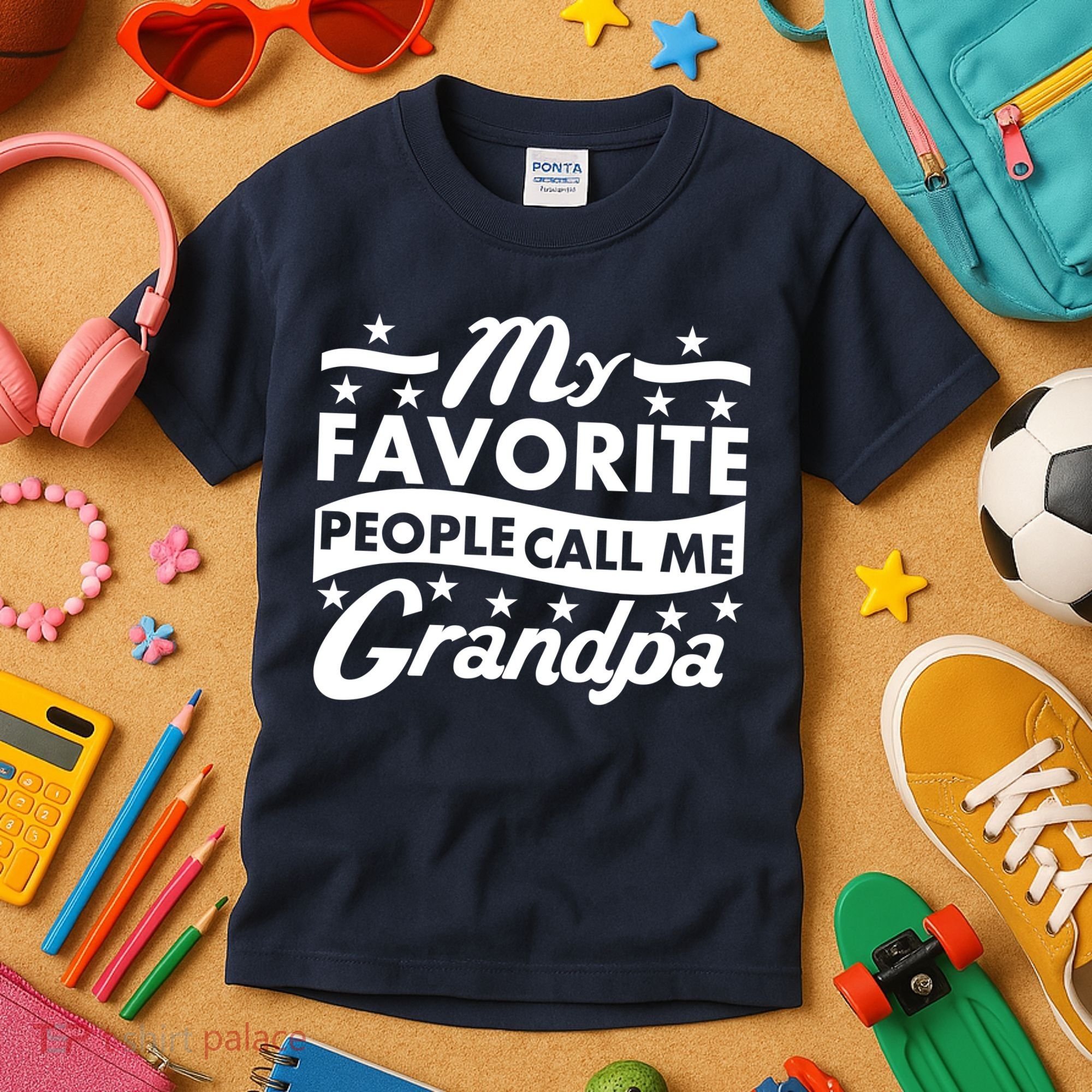 My Favorite People Call Me Grandpa Father's Day Kids T-Shirt