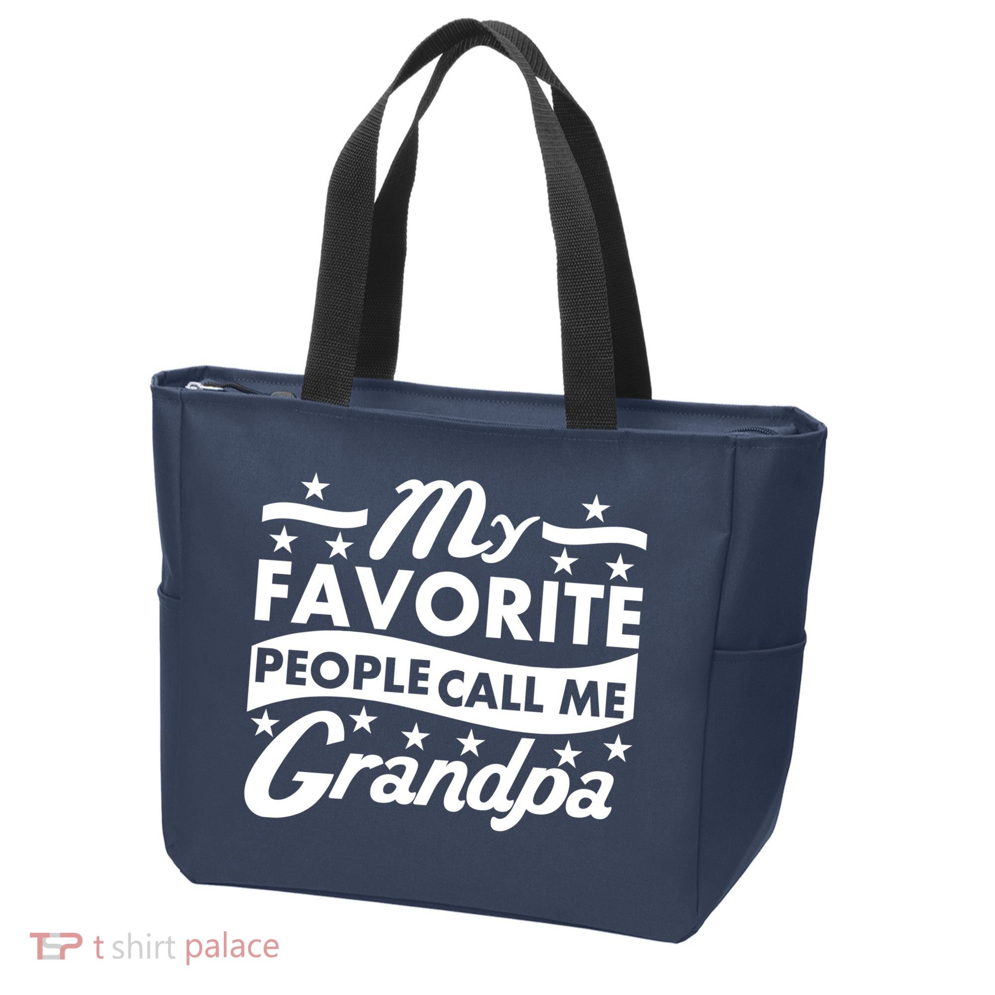 My Favorite People Call Me Grandpa Father's Day Tote Bag