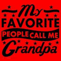 My Favorite People Call Me Grandpa Father's Day Santa Hat thumb 1