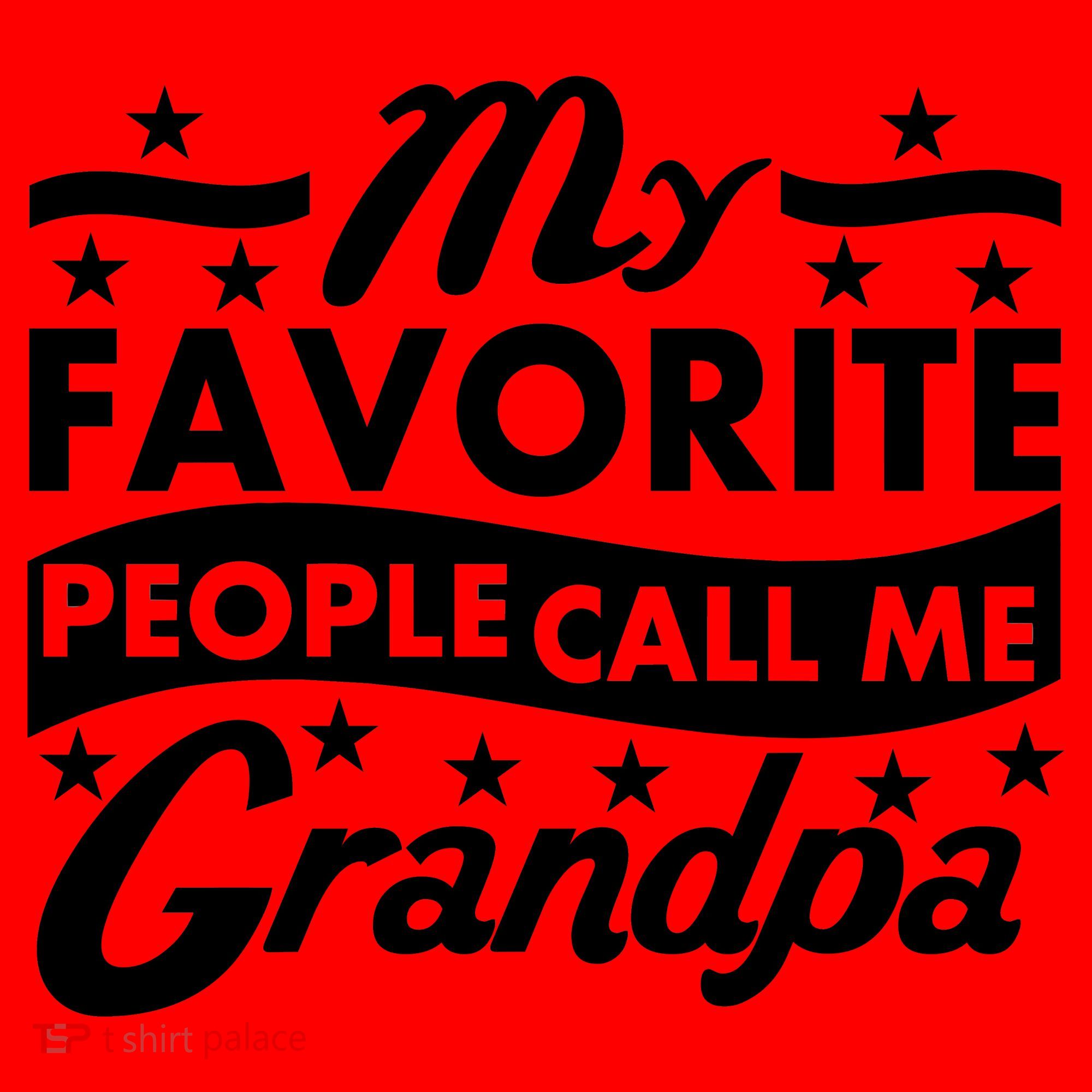 My Favorite People Call Me Grandpa Father's Day Santa Hat
