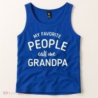 My Favorite People Call Me Grandpa Funny Tank Top thumb 2