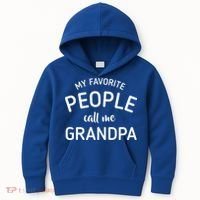 My Favorite People Call Me Grandpa Funny Kids Hoodie thumb 0