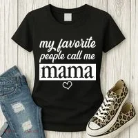 My Favorite People Call Me Mama Women's T-Shirt thumb 3