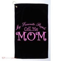 My Favorite People Call Me Mom Golf Towel thumb 0