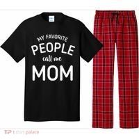 My Favorite People Call Me Mom Funny Pajama Set thumb 0