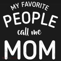My Favorite People Call Me Mom Funny Toddler Hoodie thumb 2