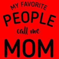 My Favorite People Call Me Mom Funny Santa Hat thumb 1