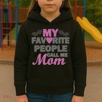 My Favorite People Call Me Mom1 Kids Hoodie thumb 3
