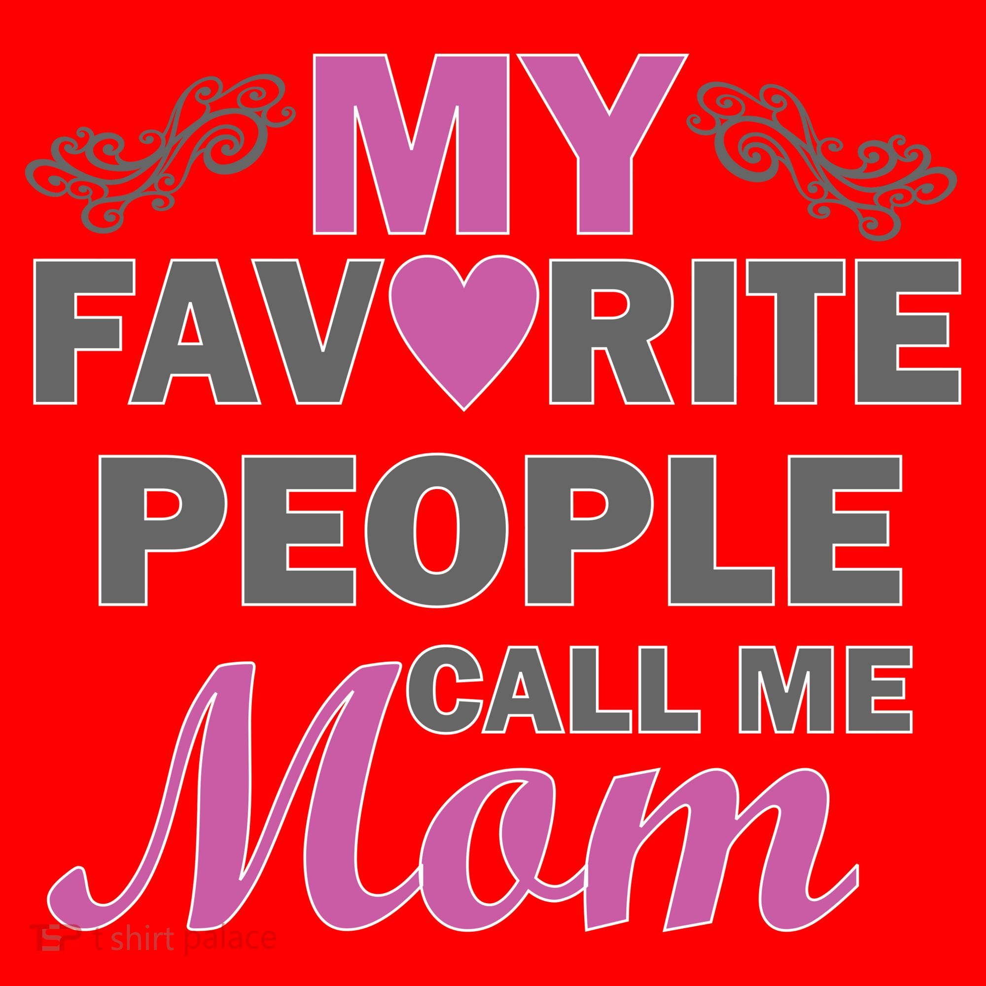 My Favorite People Call Me Mom1 Santa Hat