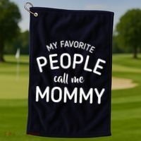 My Favorite People Call Me Mommy Golf Towel thumb 1
