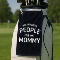 My Favorite People Call Me Mommy Golf Towel thumb 2