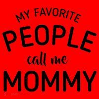 My Favorite People Call Me Mommy Santa Hat thumb 1