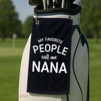 My Favorite People Call Me Nana Golf Towel thumb 2