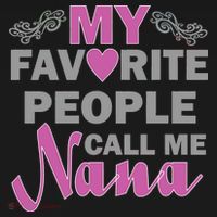 My Favorite People Call Me Nana Funny Long Sleeve Shirt thumb 2