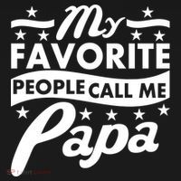 My Favorite People Call Me Papa Father's Day Ornament thumb 1