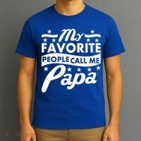My Favorite People Call Me Papa Father's Day T-Shirt thumb 3