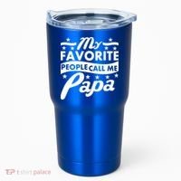 My Favorite People Call Me Papa Father's Day Tumbler thumb 0