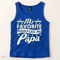 My Favorite People Call Me Papa Father's Day Tank Top thumb 2