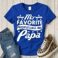 My Favorite People Call Me Papa Father's Day Women's T-Shirt thumb 3