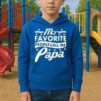 My Favorite People Call Me Papa Father's Day Kids Hoodie thumb 2